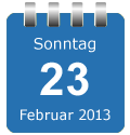 Mini-Kalenderblatt Datum