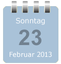 Mini-Kalenderblatt Datum