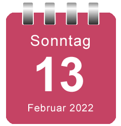 Mini-Kalenderblatt Datum anzeigen