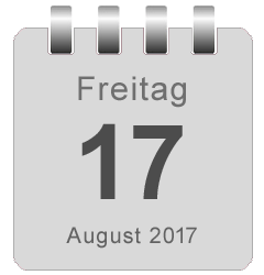 Mini-Kalenderblatt Datum anzeigen